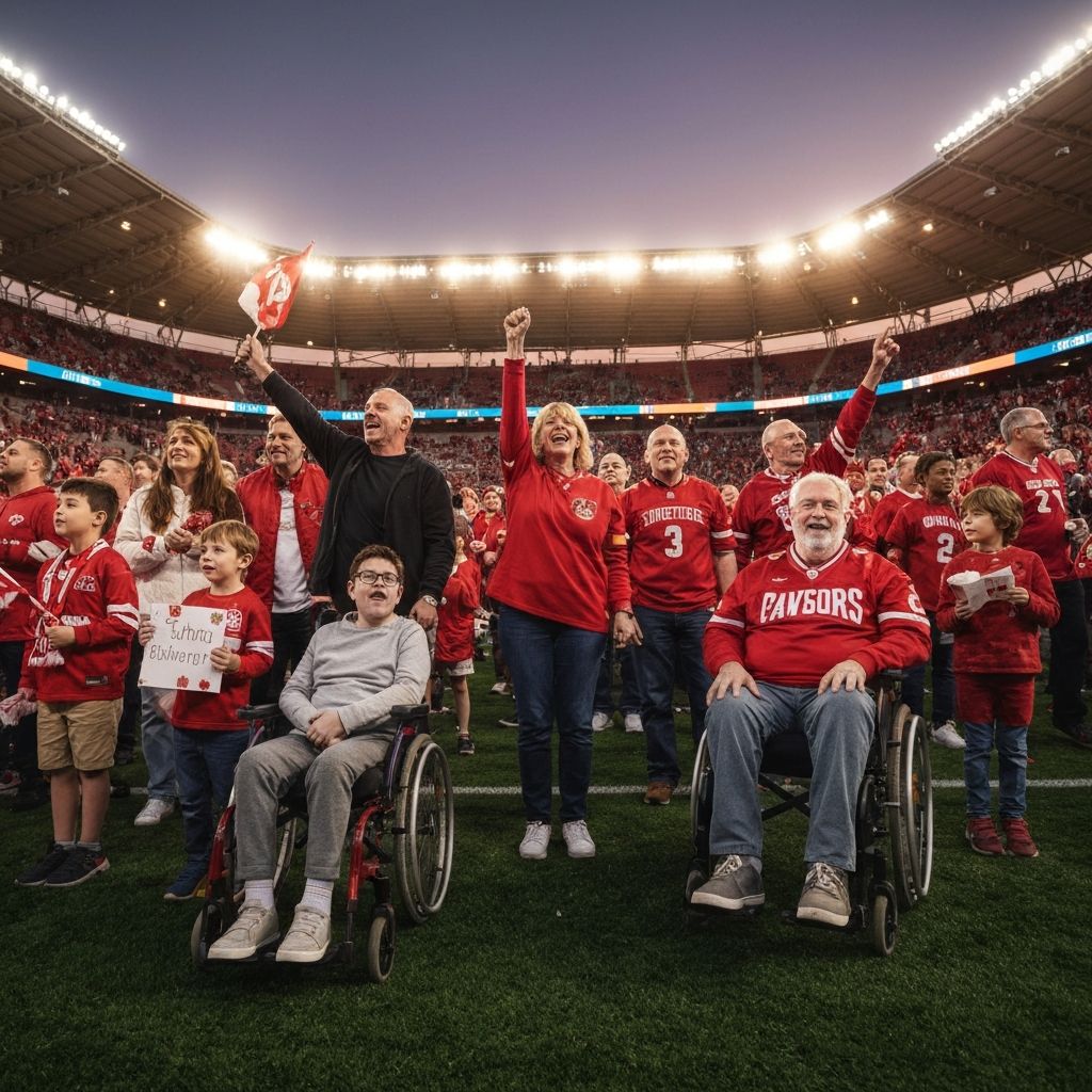 Eiserne GURUS Mitglieder gemeinsam im Stadion